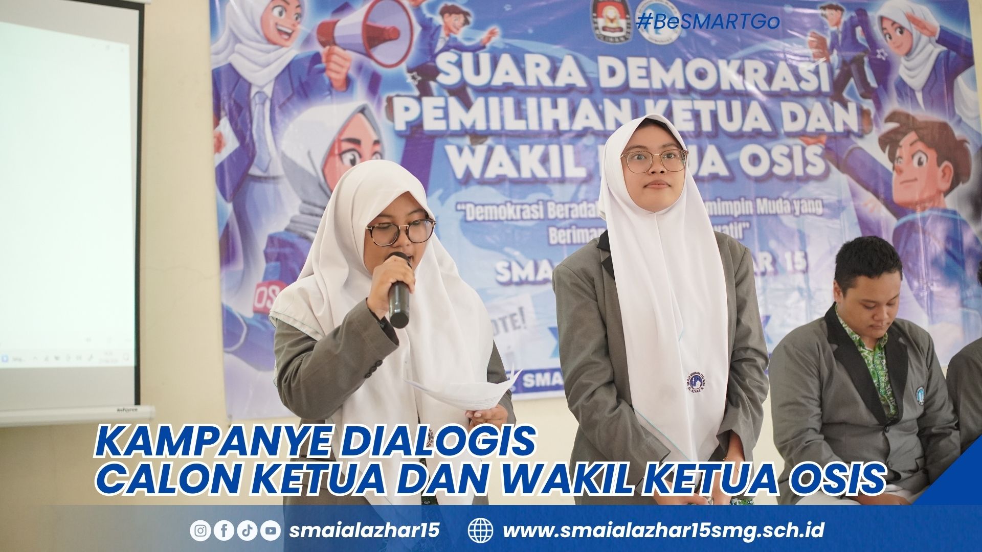 Penyampaian Visi dan Misi oleh Paslon No.1