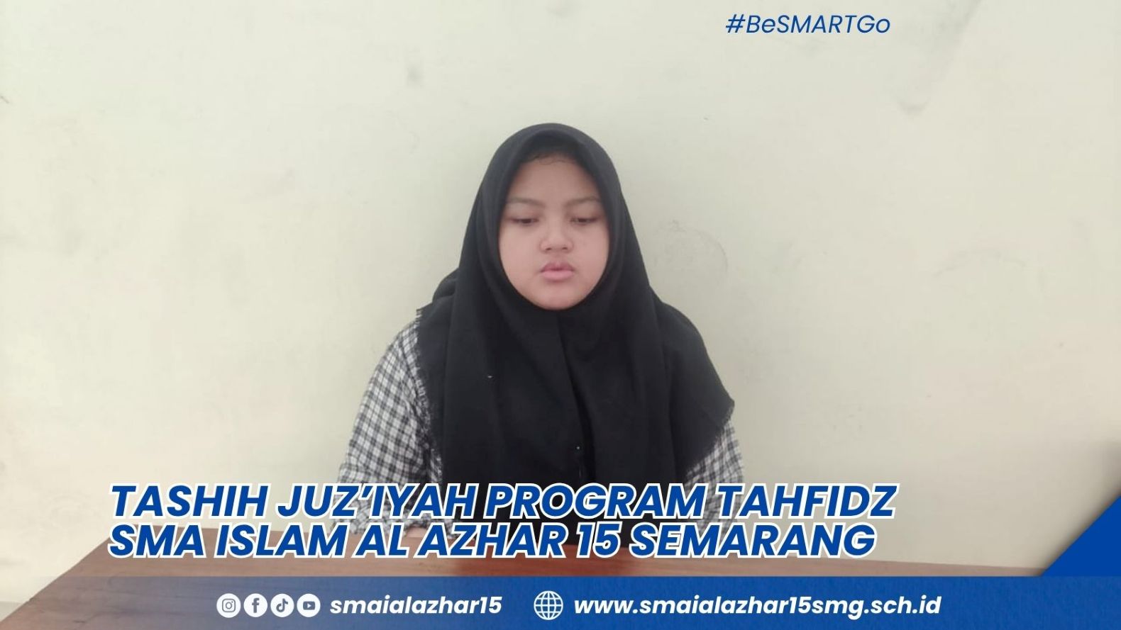 Ananda Neila XB sedang merampungkan Tashih Juz 26