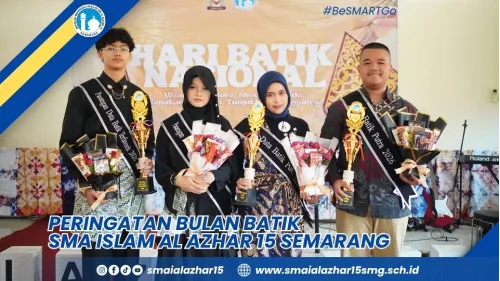 Semarak Bulan Batik 2026 di SMA Islam Al Azhar 15 Semarang, Kenali Budaya Lewat Fashion Show