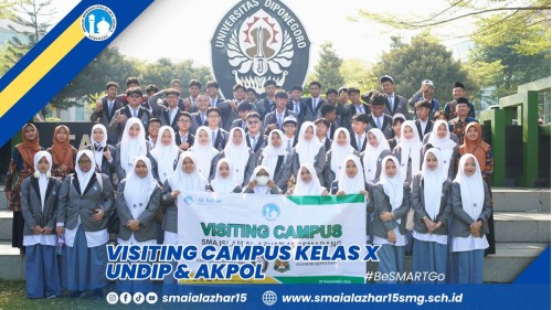 Bekali Murid Wawasan Dunia Kampus Sejak Dini : SMA Islam Al Azhar 15 Semarang Kunjungi Kampus UNDIP dan AKPOL
