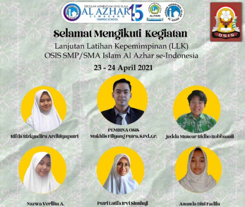 Murid SMAI Al Azhar 15 Ikuti LLK Al Azhar se-Indonesia Virtual