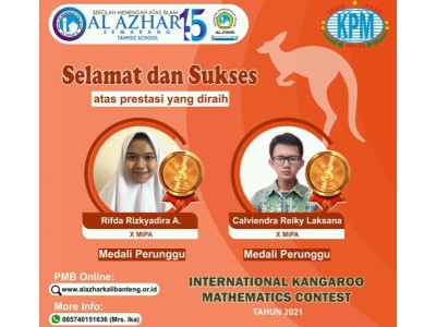 Dua Murid SMAI Al Azhar 15 Raih Medali Kompetisi Matematika Internasional