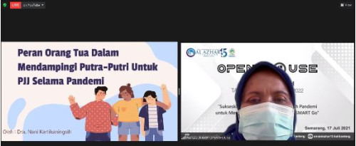 Open House (Awwalussanah) Virtual  dan Seminar Parenting Kelas X SMA Islam Al Azhar 15 Semarang