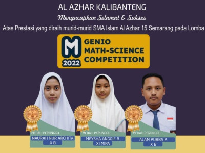Tiga Murid SMAI Al Azhar 15 Raih Medali Perunggu Kompetisi Matematika Nasional