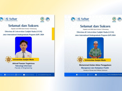 Dua Alumni SMA Islam Al Azhar 15 Semarang Diterima di IUP Universitas Gadjah Mada 2024