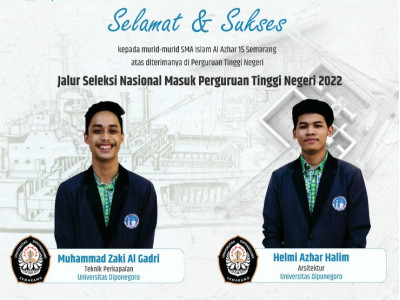 Murid SMA Islam Al Azhar 15 Semarang Lulus SNMPTN 2022