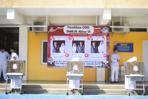 Suara Demokrasi: Pemilihan Ketua dan Wakil Ketua OSIS SMA Islam Al Azhar 15 Semarang Tahun 2024