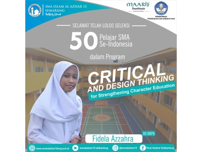 Murid SMA Islam Al Azhar 15 Lolos Seleksi Program Critical and Design Thinking Pelajar se-Indonesia