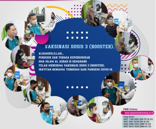 Vaksinasi Booster Bagi Pendidik dan Tenaga Kependidikan SMA Al Azhar 15