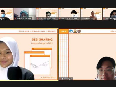 OSIS Alkaba15 Gelar Sharing Session Bersama OSIS SMAN 11 Semarang