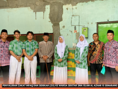 SMA Islam Al Azhar 15 Semarang Salurkan Zakat, Infaq, dan Sedekah ke Warga Sekitar dan Panti Asuhan