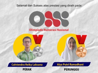 Dua Delegasi Sukses Sabet Dua Medali Olimpiade Numerasi Nasional 2021