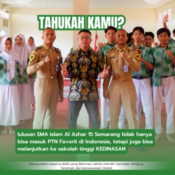 Al Azhar bisa masuk KEDINASAN