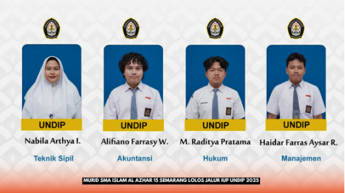 Empat Siswa SMA Islam Al Azhar 15 Semarang Lolos IUP UNDIP: Bukti Kesiapan Bersaing di Kancah Global